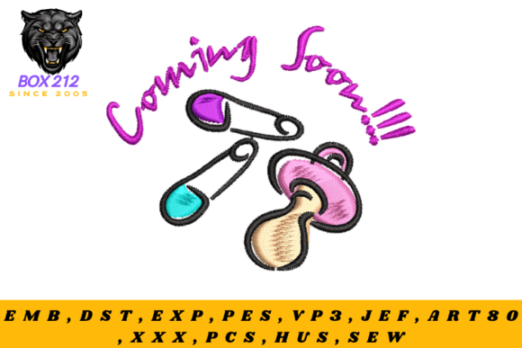 Baby Belongings Digital Embroidery Design