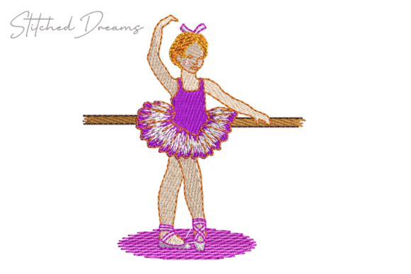 Ballerina Digital Embroidery Design