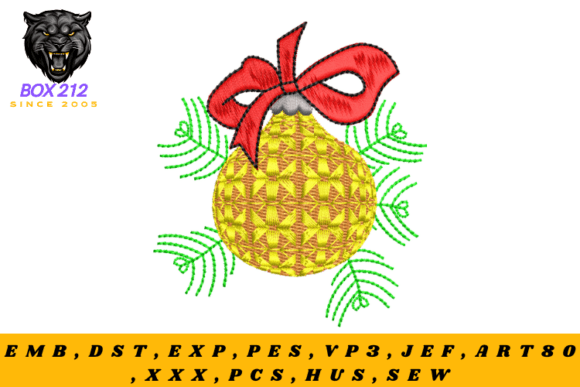 Christmas Bell Digital Embroidery Design