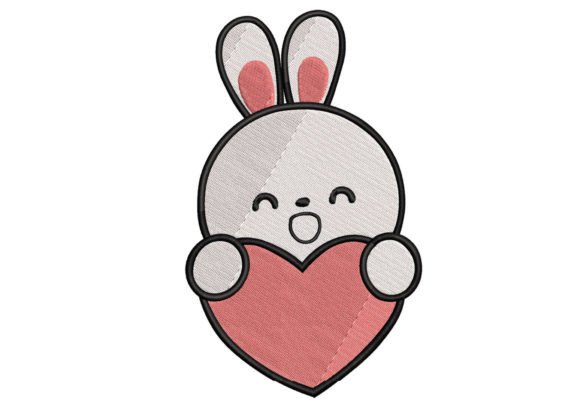 Cute Cat Valentine’s Embroidery