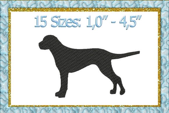 Labrador Embroidery Design