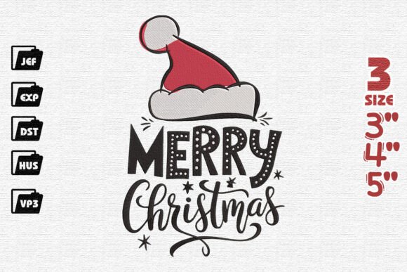 Santa Hat Embroidery