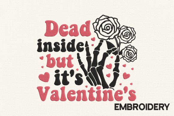 Valentine Embroidery Design Rose